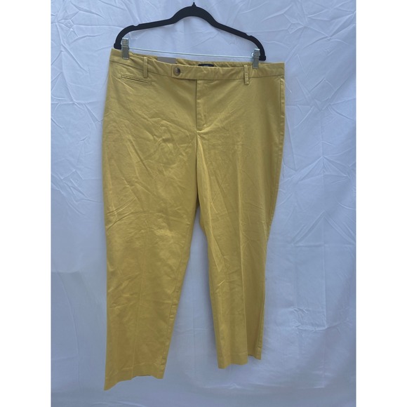 GAP Pants - Gap Aubrey Skinny Stretch Pants Womens 18  Mustard Ankle Chino Trousers NEW